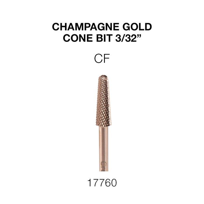 Cre8tion Champagne Gold Cone Bit 3/32"