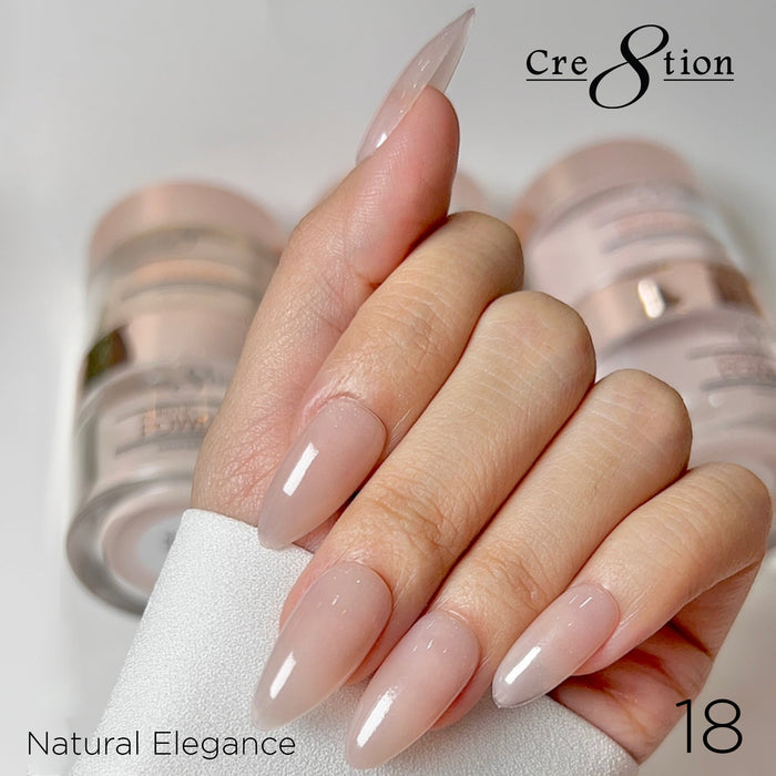 (Black Friday 2024 Deal) Cre8tion Natural Elegance Powder 16oz - Buy 1 Get 1 Cre8tion Signature Liquid 8oz Free