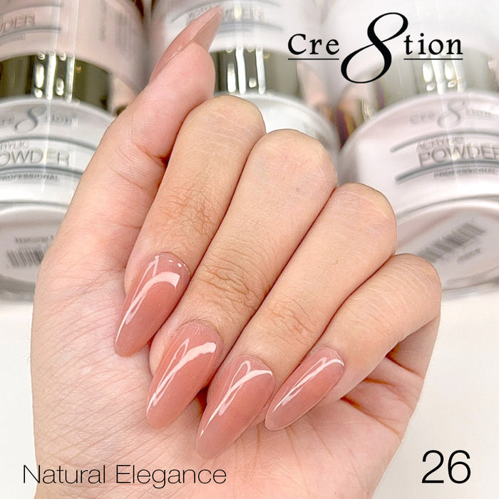 (Black Friday 2024 Deal) Cre8tion Natural Elegance Powder 16oz - Buy 1 Get 1 Cre8tion Signature Liquid 8oz Free