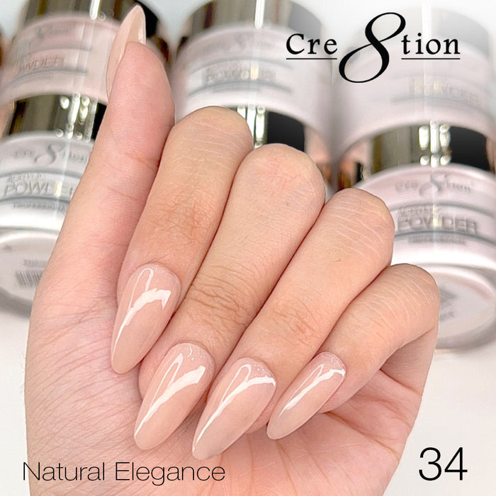 (Black Friday 2024 Deal) Cre8tion Natural Elegance Powder 16oz - Buy 1 Get 1 Cre8tion Signature Liquid 8oz Free