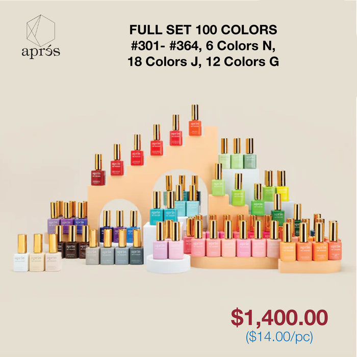 Apres Full Set - Gel Couleur Bundle - Segunda edición 100 colores