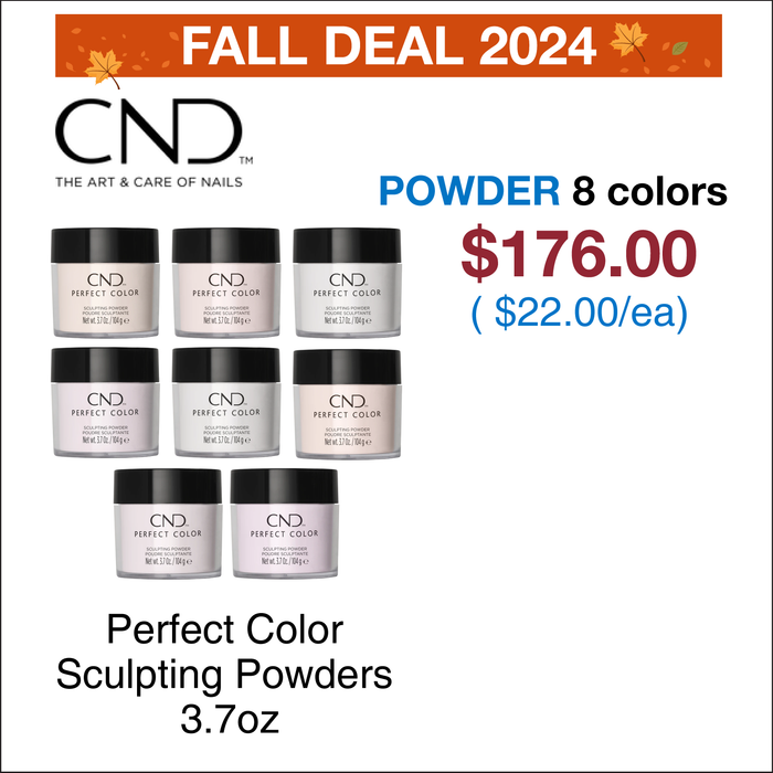 (Fall Deal) CND - Perfect Color Sculpting Powders 3.7oz - Set 8 colors