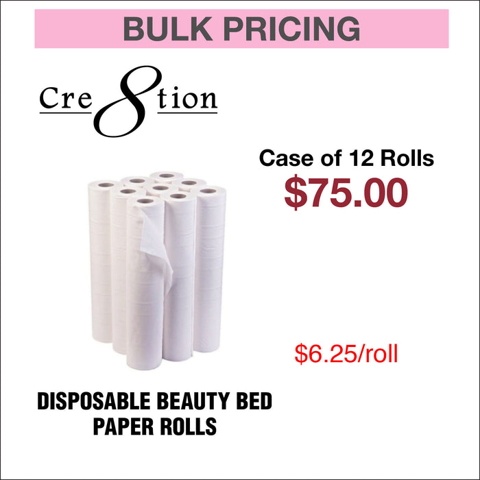 Cre8tion Disposable Beauty Bed Paper Rolls