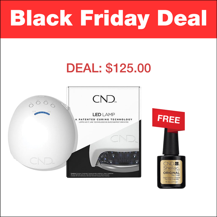 (Black Friday 2024 Deal) CND Lamp - Buy 1 Get 1 Free CND Shellac Top Coat 0.5oz