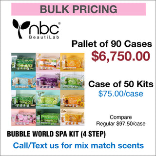 PALLET DEAL - NBC Bubble World Spa Kit (4 Step) - Pallet of 90 cases, 50 kits/case