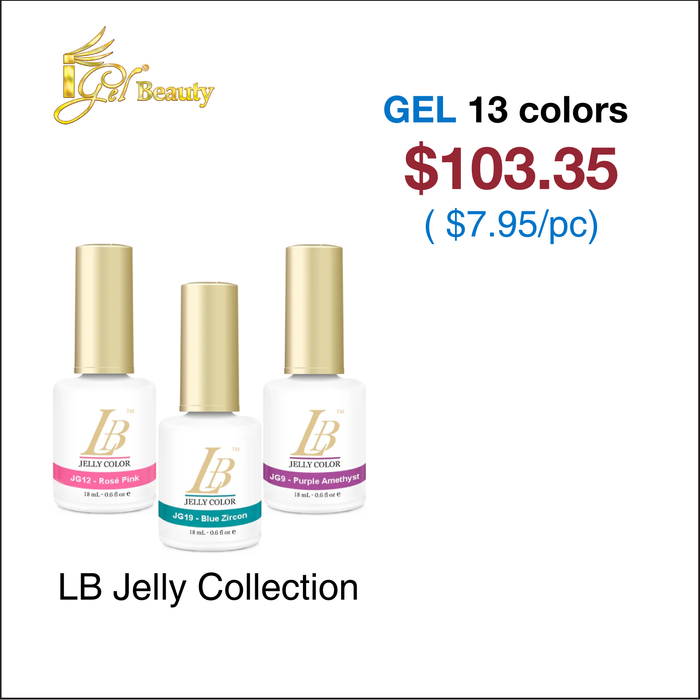 iGel LB Jelly Gel Color Professional Collection - 13 colors