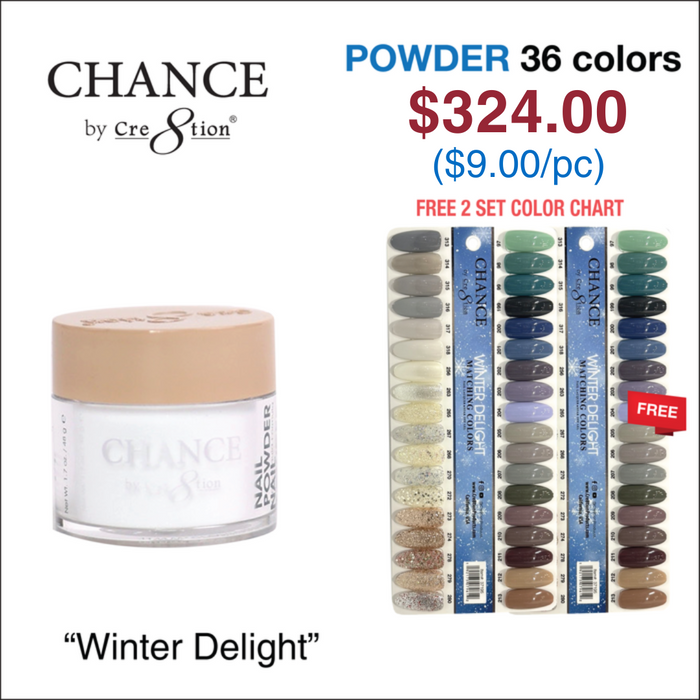 Chance Matching Powder 1.7oz 36 Colors - Winter Delight Collection