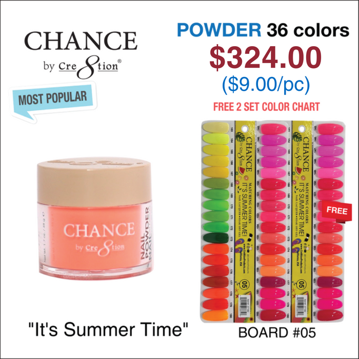 Chance Matching Powder 1.7oz 36 Colors - It’s Summer Time Collection