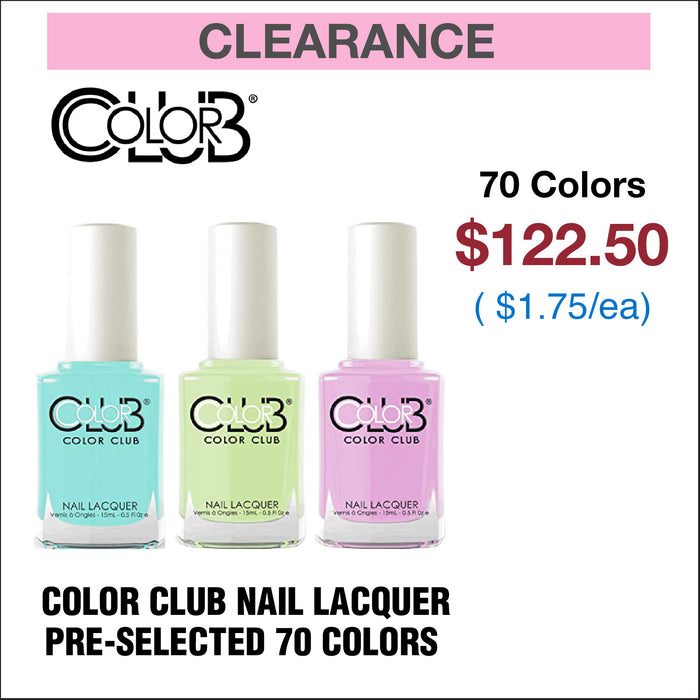 Laca de uñas Color Club - 70 colores preseleccionados (bolsa de sorpresas)