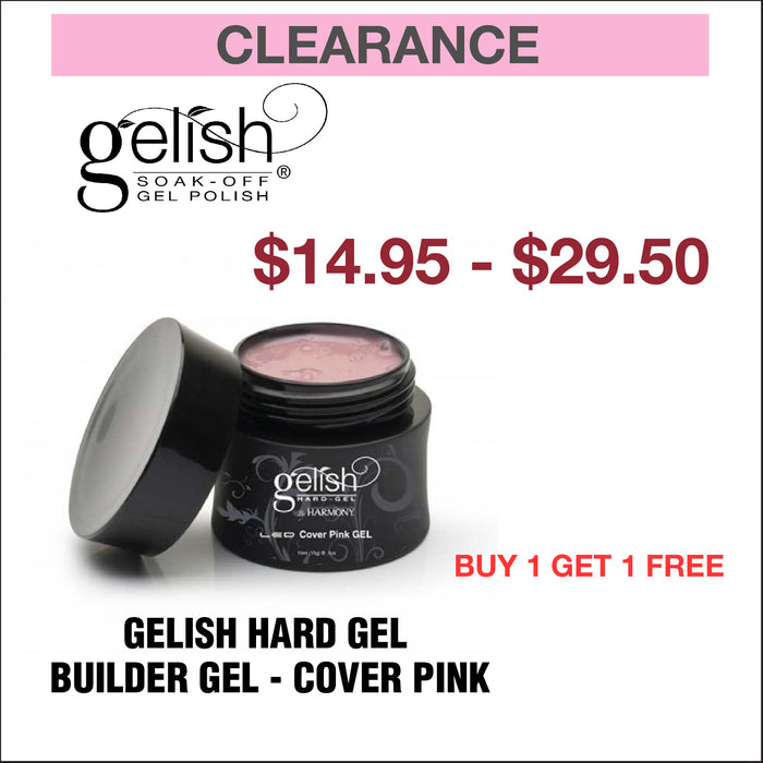 Gelish Hard Gel - Builder Gel Cover Pink - Buy 1 Get 1 Free
