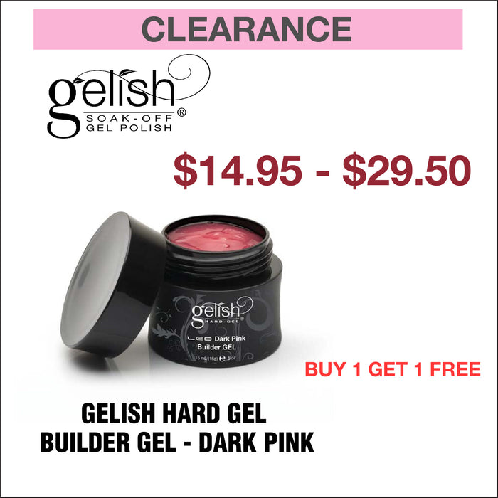 Gel duro Gelish - Gel constructor rosa oscuro - Compre 1 y obtenga 1 gratis