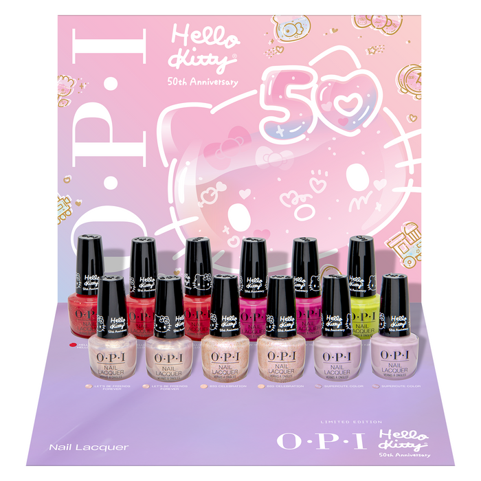 OPI - Summer Limited Hello Kitty Collection - Nail Lacquer 12pcs - WITH DISPLAY