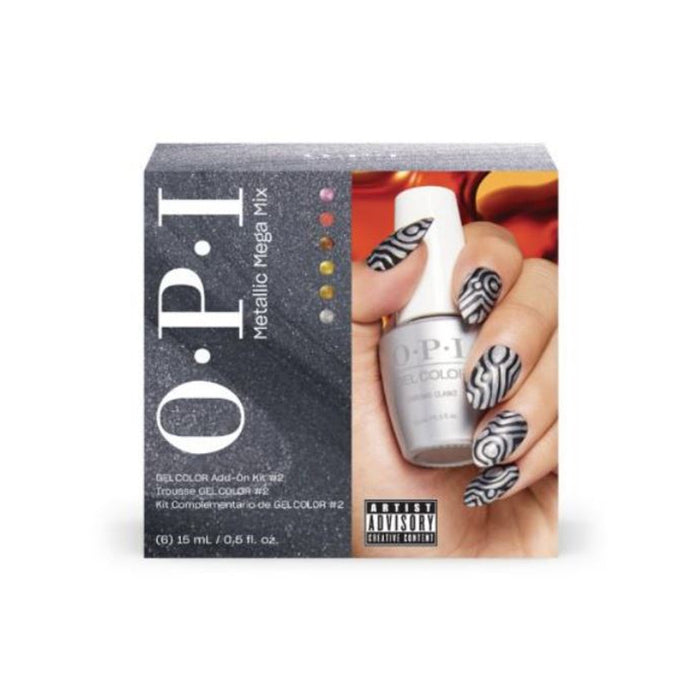 OPI Soak Off Gel 0.5oz - Metallic Mega Mix Collection Fall 24 Add-On Kit #2 - 6 Colors