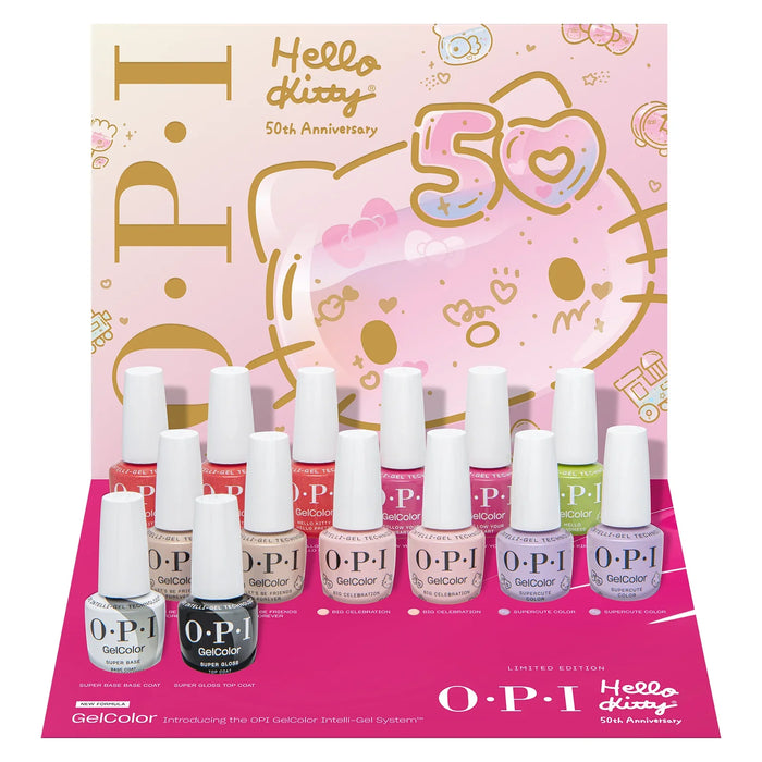 OPI - Summer Limited Hello Kitty Collection - GelColor 14pcs - WITH DISPLAY