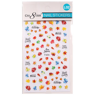 Cre8tion Nail Art Sticker Leaves (11 Styles)