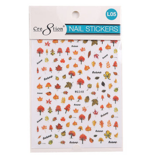 Cre8tion Nail Art Sticker Leaves (11 Styles)