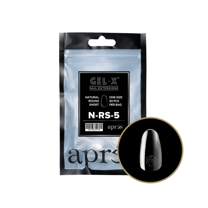 Apres Gel-X Tips 2.0 - NATURAL Round Refill Bag