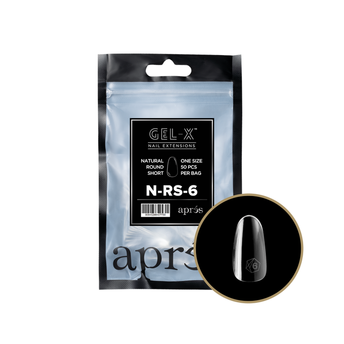 Apres Gel-X Tips 2.0 - NATURAL Round Refill Bag