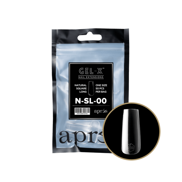 Apres Gel-X Tips 2.0 - NATURAL Square Refill Bag