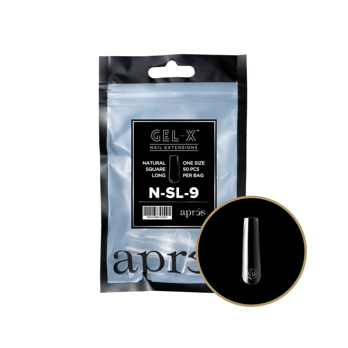 Apres Gel-X Tips 2.0 - NATURAL Square Refill Bag