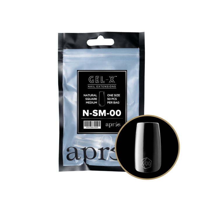 Apres Gel-X Tips 2.0 - NATURAL Square Refill Bag