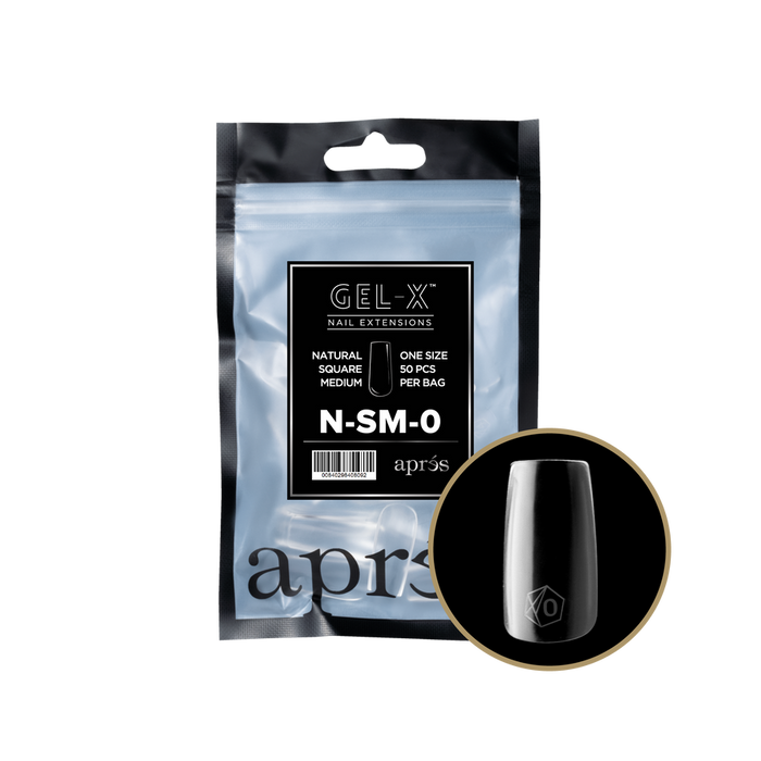 Apres Gel-X Tips 2.0 - NATURAL Square Refill Bag