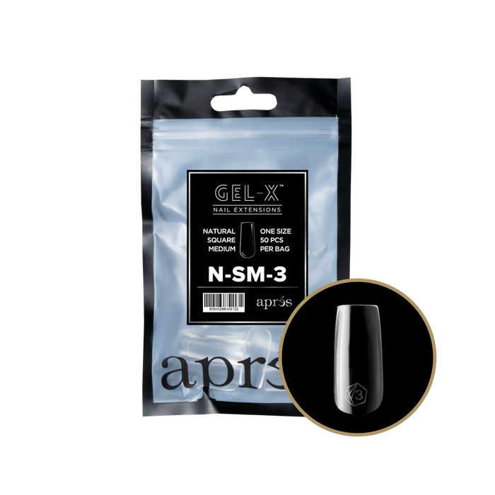 Apres Gel-X Tips 2.0 - NATURAL Square Refill Bag