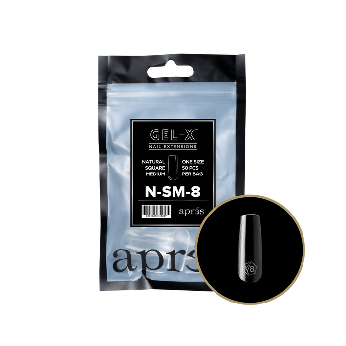 Apres Gel-X Tips 2.0 - NATURAL Square Refill Bag