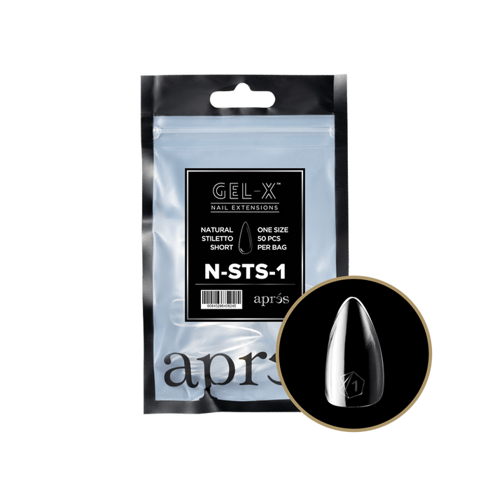 Apres Gel-X Tips 2.0 - NATURAL Stiletto Refill Bag