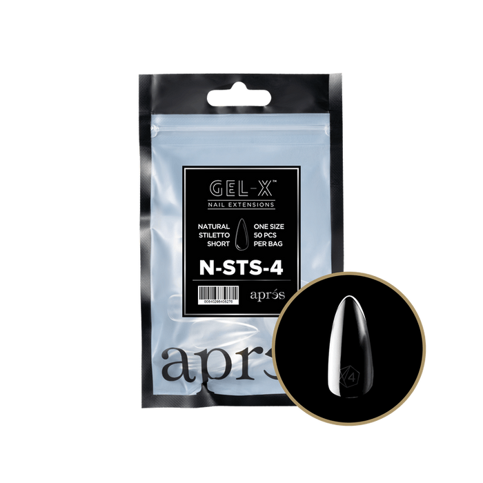 Apres Gel-X Tips 2.0 - NATURAL Stiletto Refill Bag