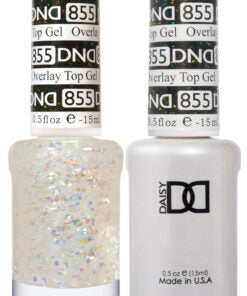 DND Duo Matching Color - Colección OVERLAY GLITTER TOP GELS - 855