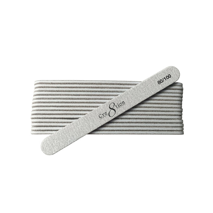 Cre8tion Nail File Regular Zebra Grit - USA Standard