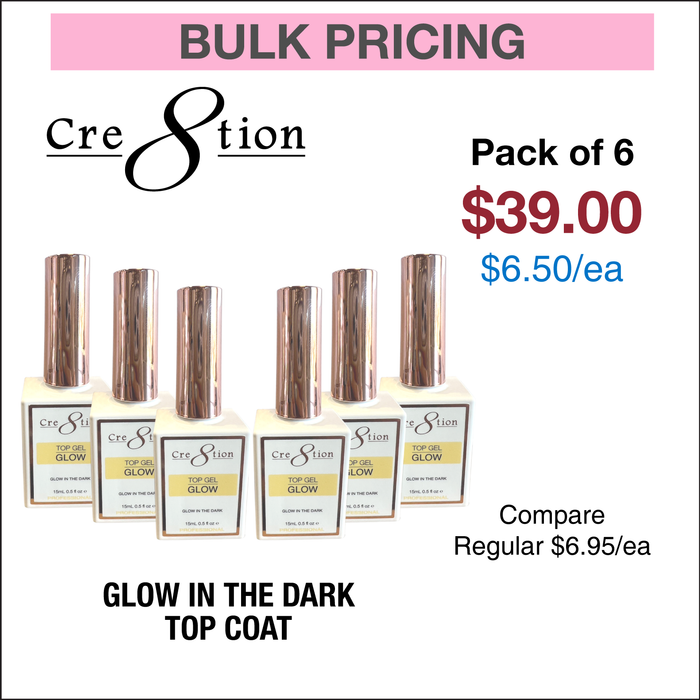 Cre8tion Glow in the Dark Top Coat 0.5oz