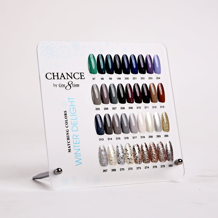 Chance Counter Display Color Chart - Winter Delight Collection