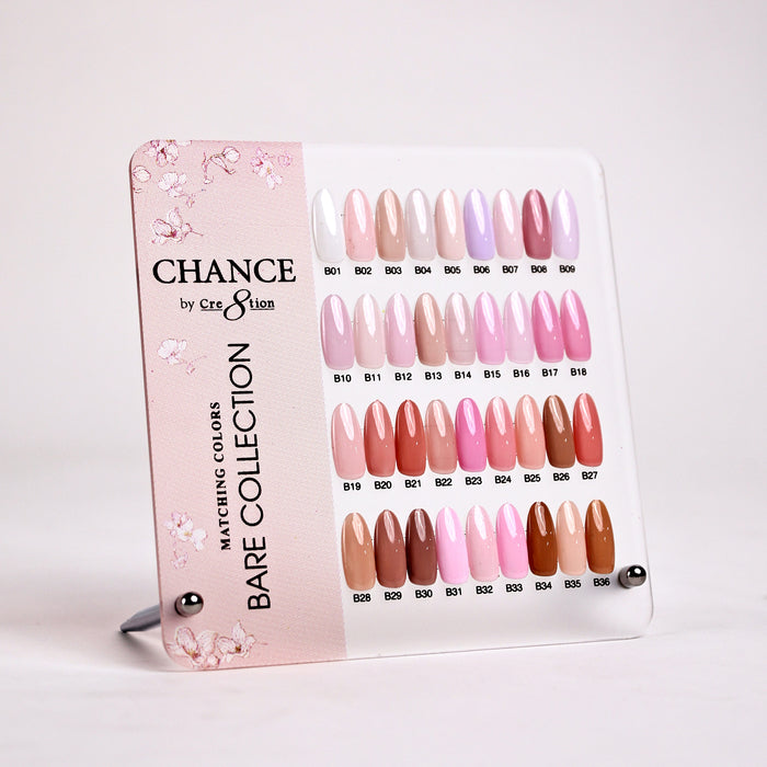 Chance Counter Display Color Chart - Bare Collection