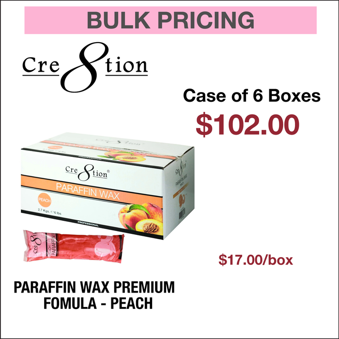 Cre8tion Paraffin Wax Peach - Premium Fomula