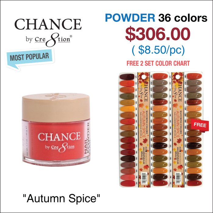 Chance Matching Powder 1.7oz 36 Colors - Hello Autumn Collection