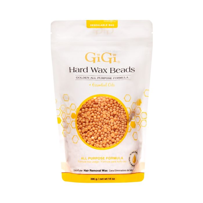 Gigi Hard Wax Beads Golden All Purpose Formula 14oz