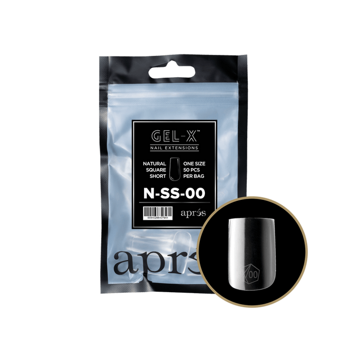 Apres Gel-X Tips 2.0 - NATURAL Square Refill Bag