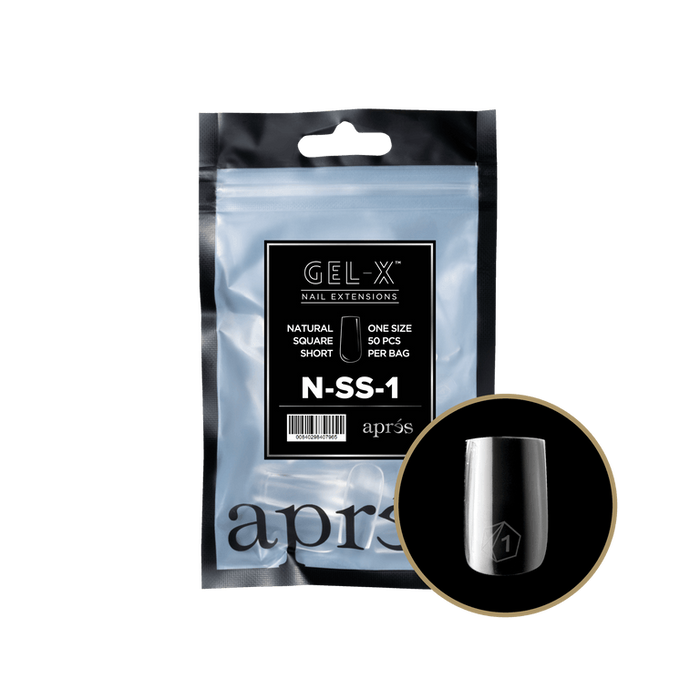 Apres Gel-X Tips 2.0 - NATURAL Square Refill Bag