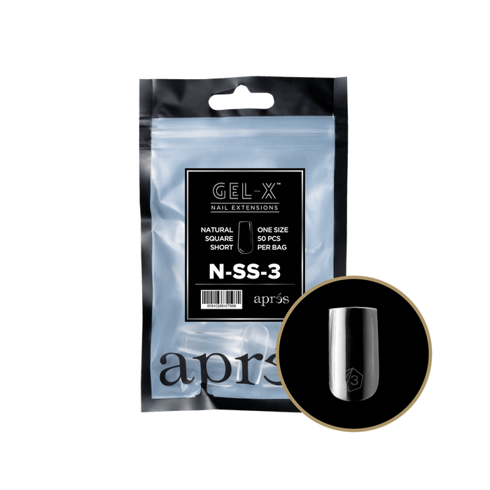 Apres Gel-X Tips 2.0 - NATURAL Square Refill Bag