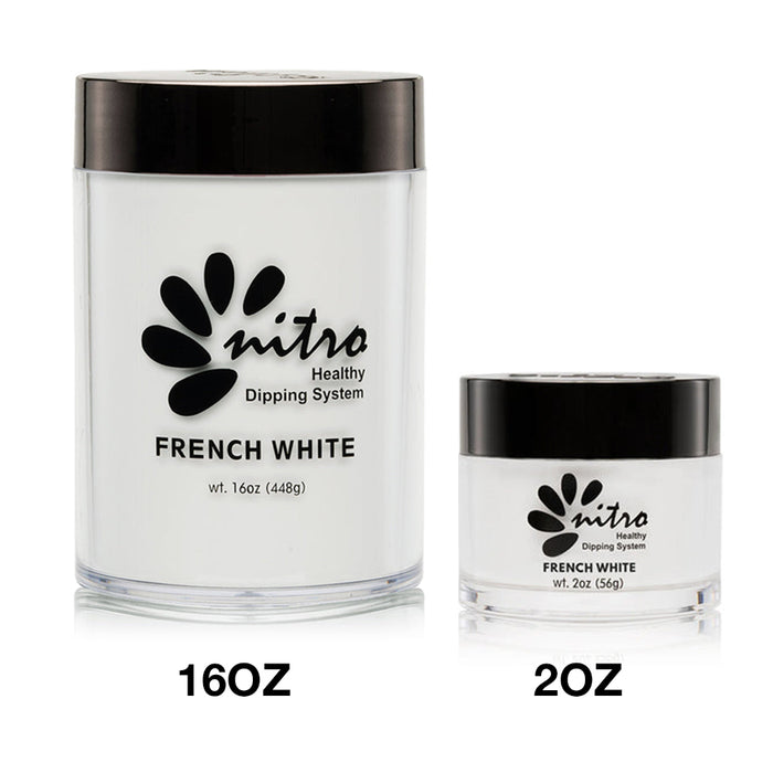 Polvo Nitro Pink &amp; White Collection - French White