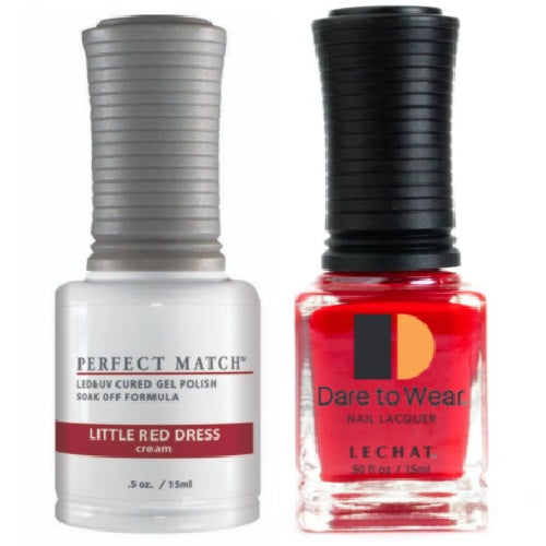 LeChat - Perfect Match - 263 LITTLE RED VESTIDO (Gel y Laca) 0.5oz