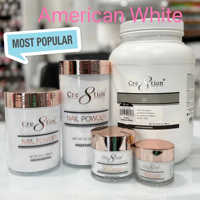 Cre8tion Acrylic Powder American White