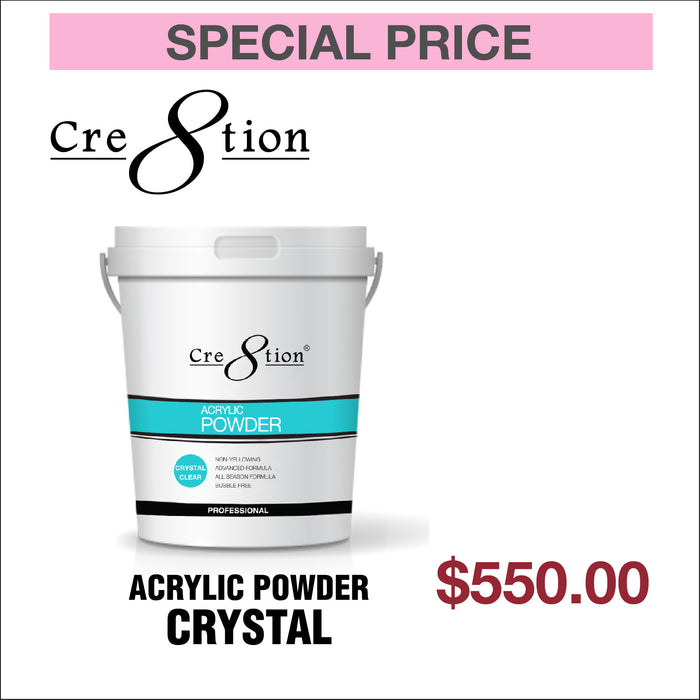 Cre8tion Acrylic Powder Crystal Clear 25lbs