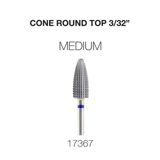 Cre8tion Cone Round Top Nail Filing Bit 3/32"