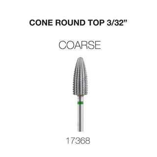 Cre8tion Cone Round Top Nail Filing Bit 3/32"