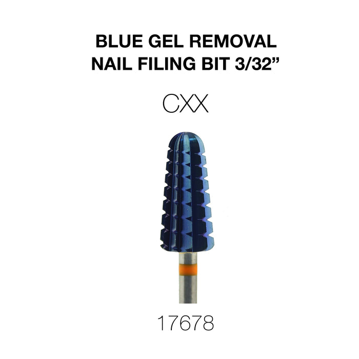 Cre8tion Blue Gel Removal Nail Filing Bit  3/32"