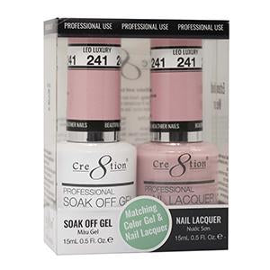 Cre8tion Soak Off Gel Par a juego 0.5oz 241 LEO LUXURY