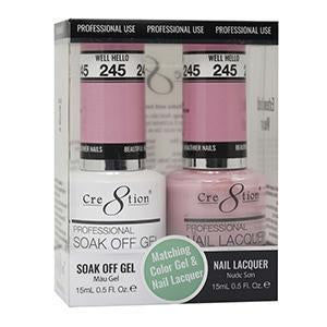 Cre8tion Soak Off Gel Par a juego 0.5oz 245 BIEN HOLA